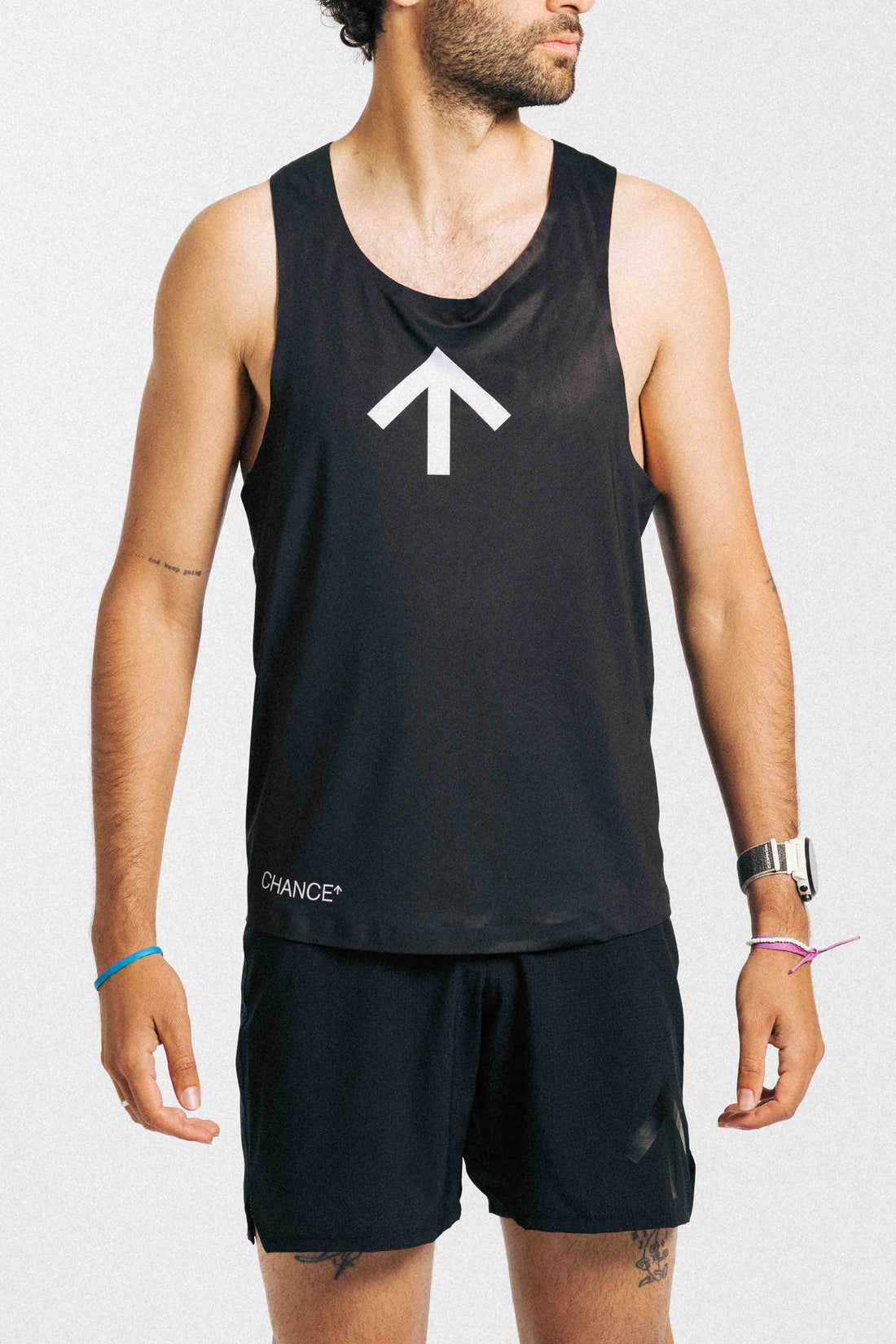 Chance Running AROW Singlet - Black