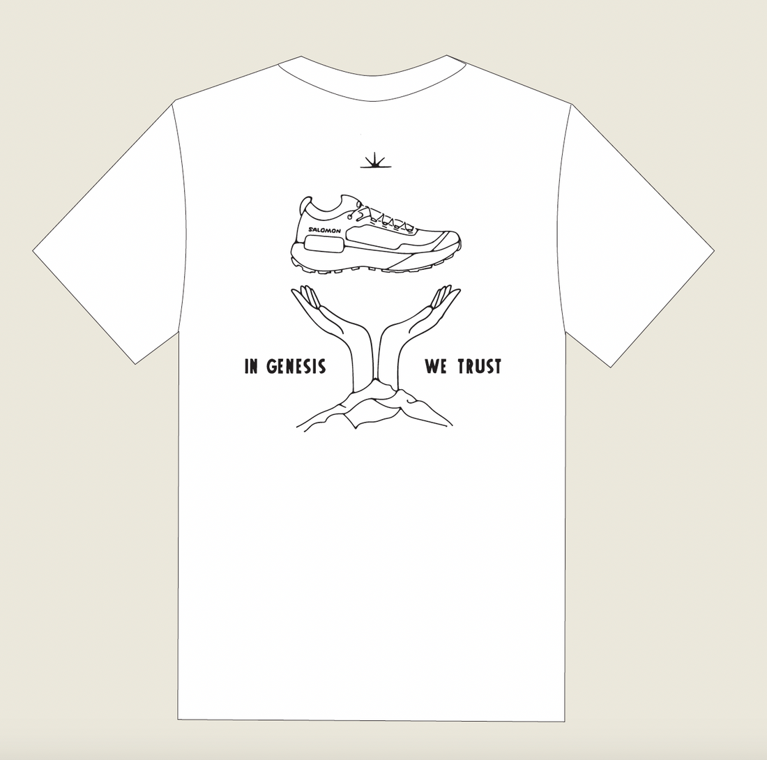 IN GENESIS WE TRUST T-SHIRT - WHITE
