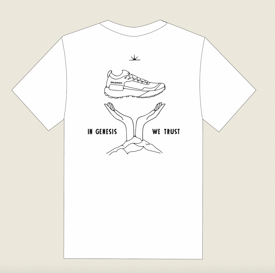 IN GENESIS WE TRUST T-SHIRT - WHITE