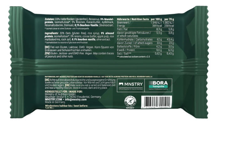 MNSTRY Porridge Bar Almond
